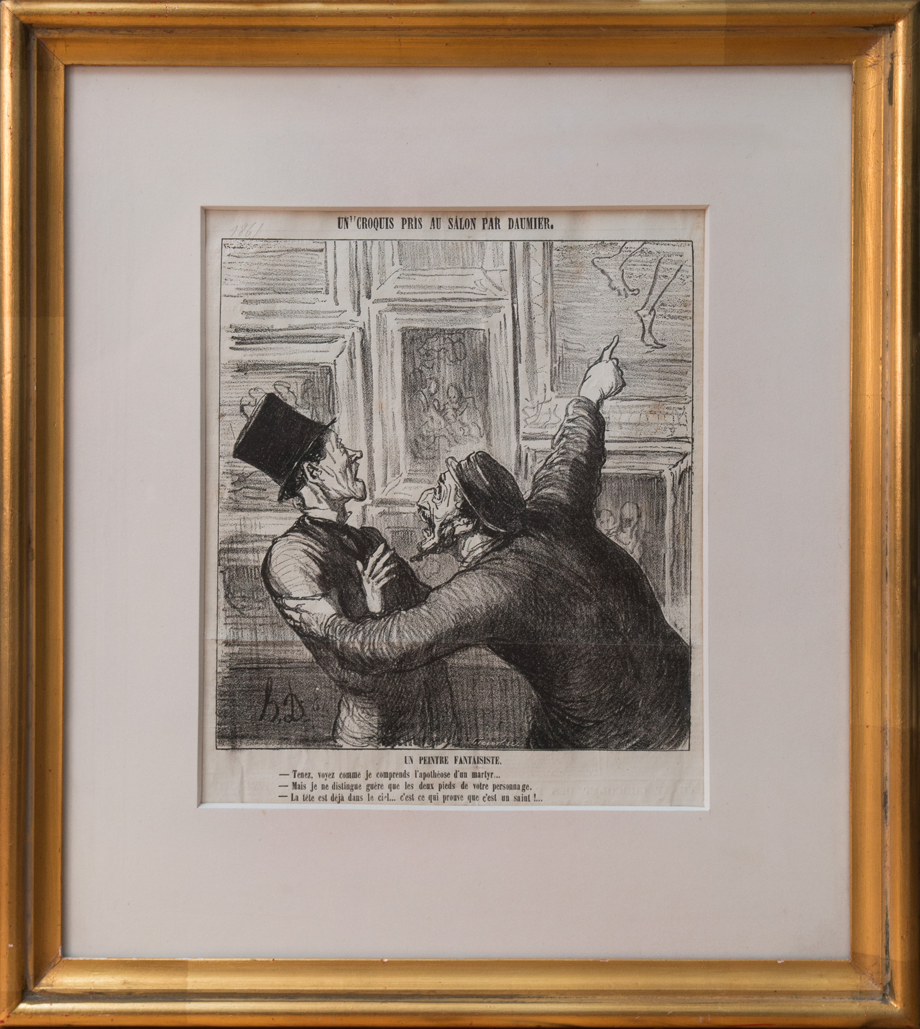 Honoré Daumier, "Un Peintre Fantaisiste", 1865